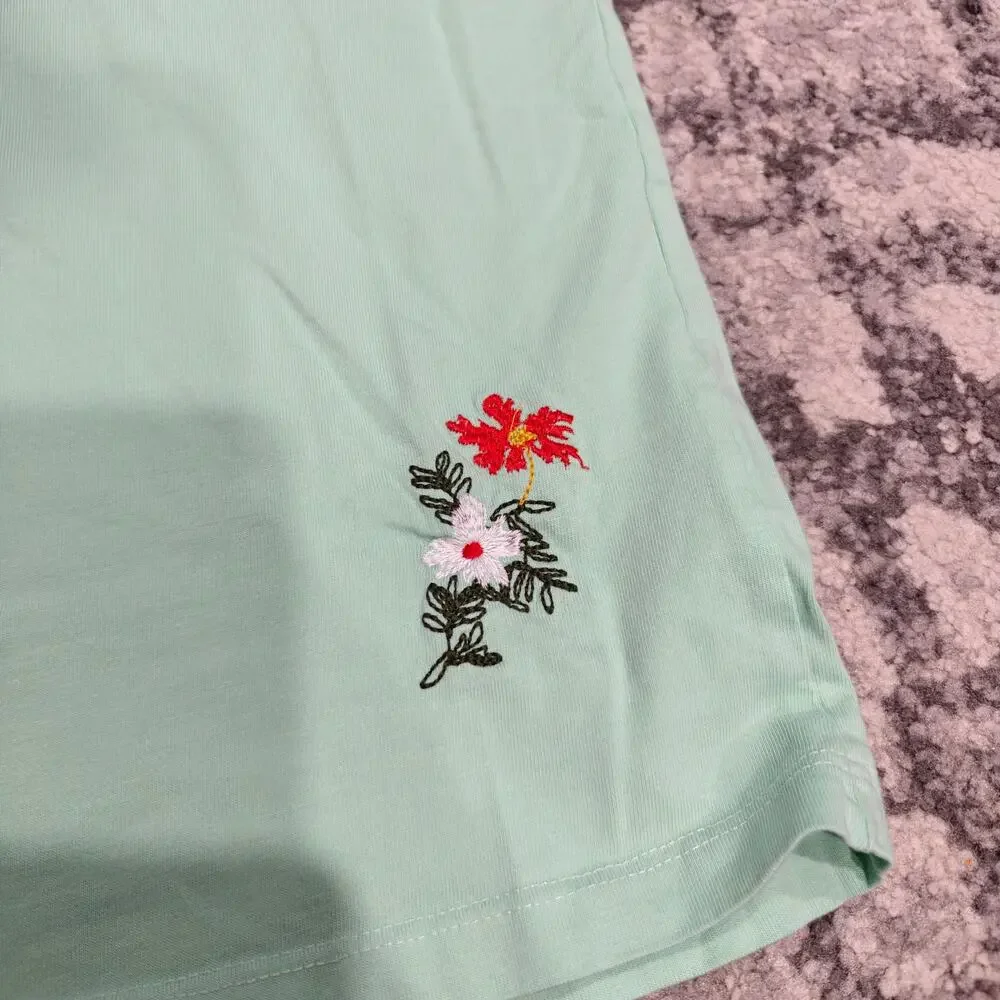 Polo Ralph Lauren Embroidered Polo Bear T Shirt Mint Green Graphic Men Large